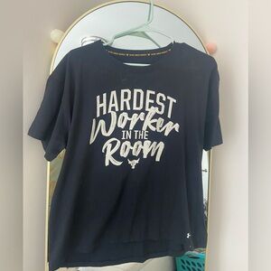 Under Armour Black Graphic Boxy Tee